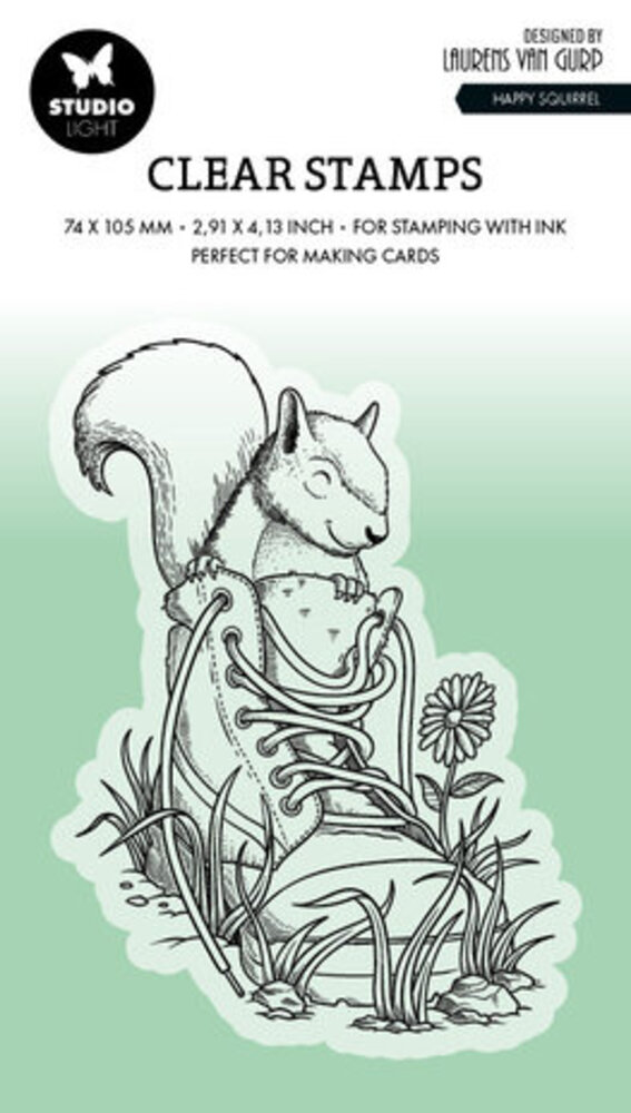 Studio Light Essentials Clear Stamp Happy Squirrel (BL-ES-STAMP532)