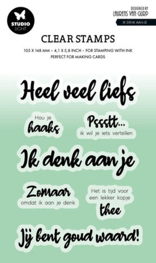 Studio Light Essentials Clear Stamp Ik Denk aan Je (BL-ES-STAMP538) Studio Light Essentials Clear Stamp Ik Denk aan Je (BL-ES-STAMP538)