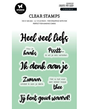 Studio Light Essentials Clear Stamp Ik Denk aan Je (BL-ES-STAMP538) Studio Light Essentials Clear Stamp Ik Denk aan Je (BL-ES-STAMP538)