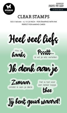 Studio Light Essentials Clear Stamp Ik Denk aan Je (BL-ES-STAMP538) Studio Light Essentials Clear Stamp Ik Denk aan Je (BL-ES-STAMP538)