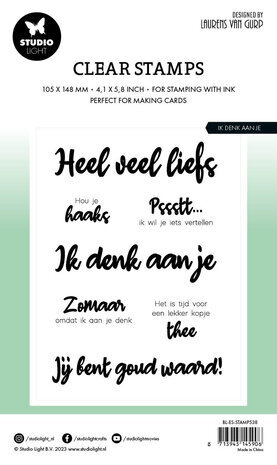 Studio Light Essentials Clear Stamp Ik Denk aan Je (BL-ES-STAMP538) Studio Light Essentials Clear Stamp Ik Denk aan Je (BL-ES-STAMP538)