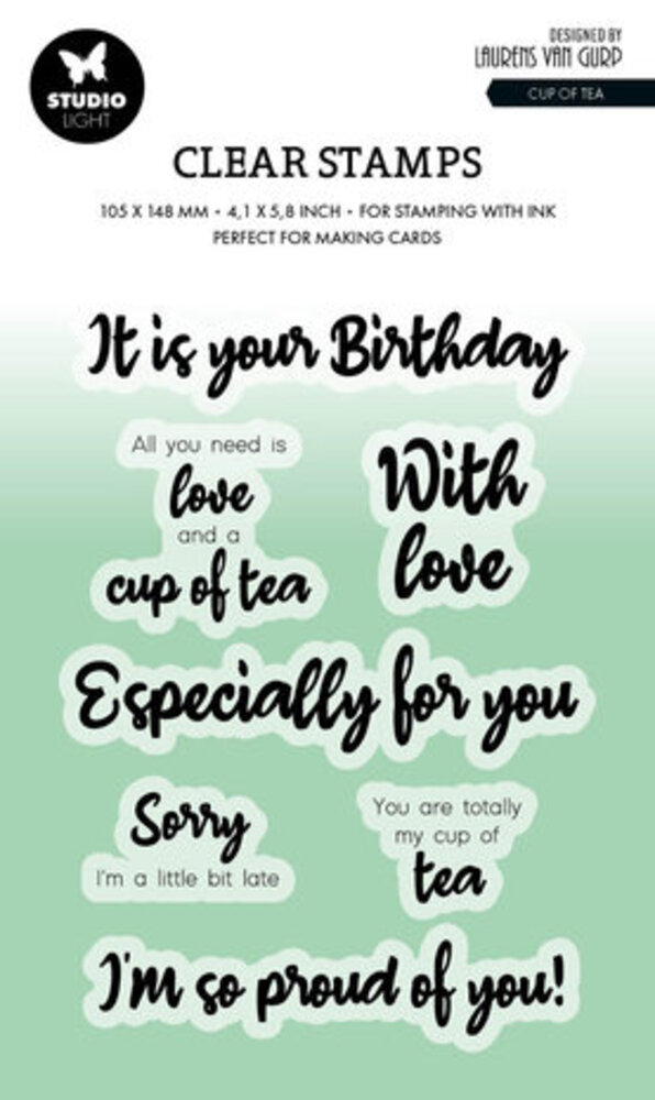 Studio Light Essentials Clear Stamp Cup of Tea (BL-ES-STAMP539)