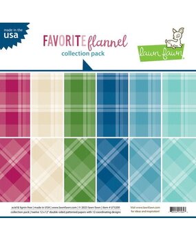 Lawn Fawn Favorite Flannel 12x12 Inch Collection Pack (LF3200)