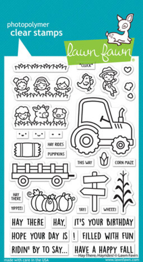 Lawn Fawn Hay There, Hayrides! Clear Stamps (LF3213) Lawn Fawn Hay There, Hayrides! Clear Stamps (LF3213)