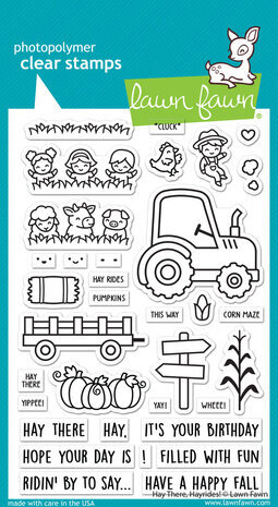 Lawn Fawn Hay There, Hayrides! Clear Stamps (LF3213) Lawn Fawn Hay There, Hayrides! Clear Stamps (LF3213)