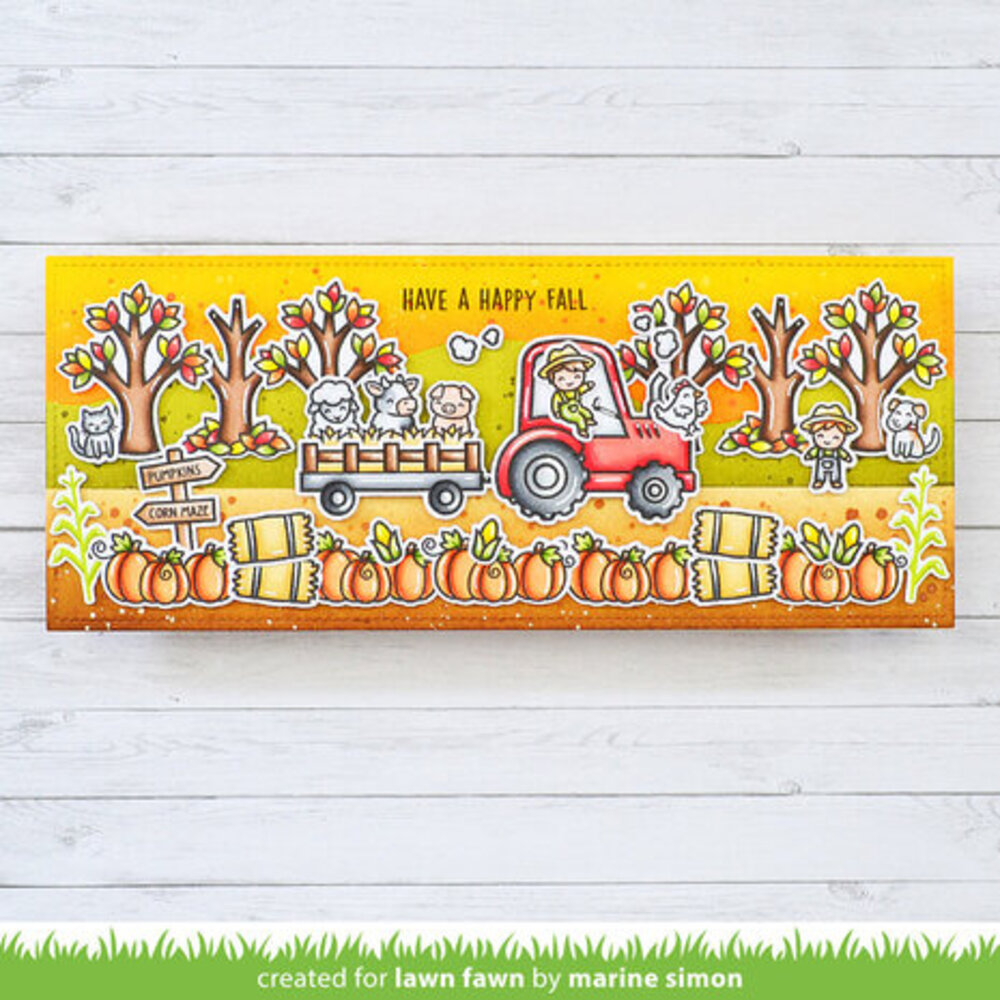 Lawn Fawn Hay There, Hayrides! Clear Stamps (LF3213) Lawn Fawn Hay There, Hayrides! Clear Stamps (LF3213)