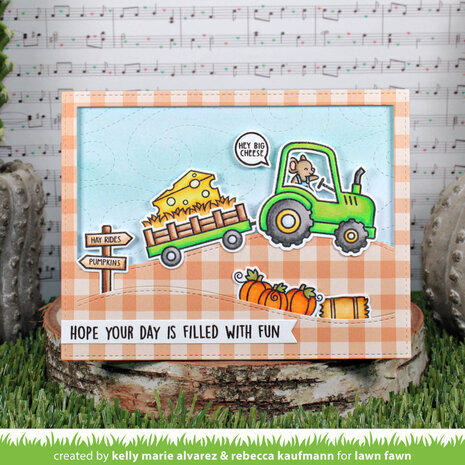 Lawn Fawn Hay There, Hayrides! Mice Add-On Clear Stamps (LF3215)