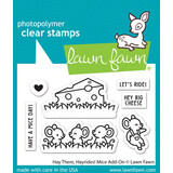 Lawn Fawn Hay There, Hayrides! Mice Add-On Clear Stamps (LF3215)