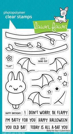 Lawn Fawn Batty For You Clear Stamps (LF3217) Lawn Fawn Batty For You Clear Stamps (LF3217)