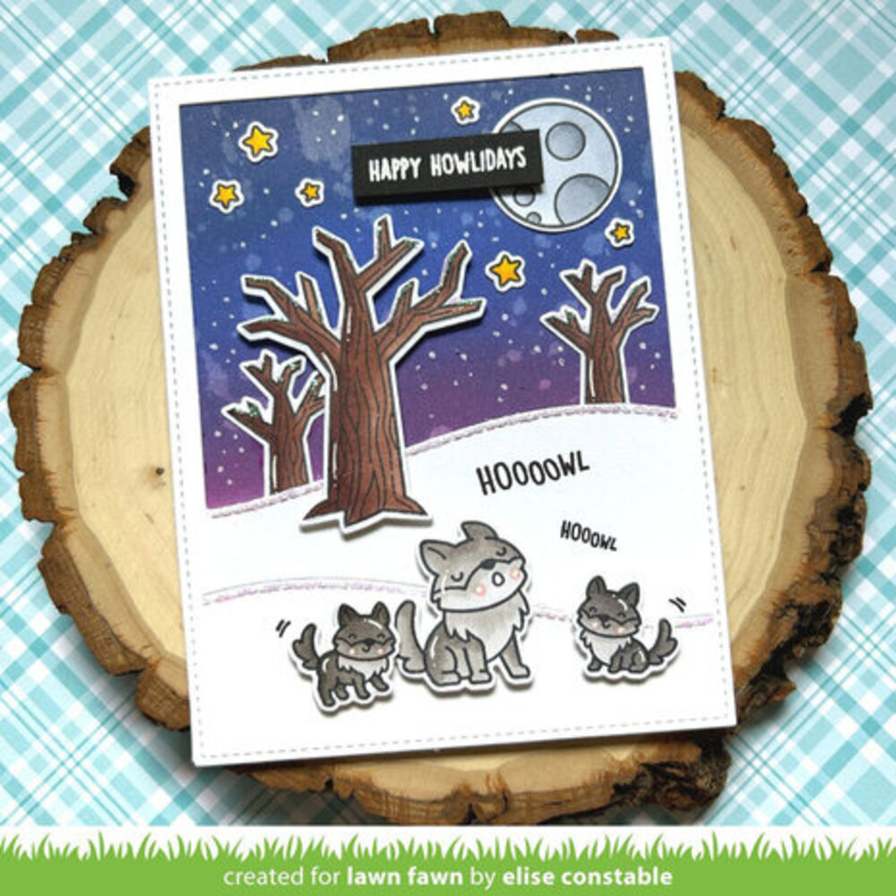 Lawn Fawn Wild Wolves Clear Stamps (LF3219)