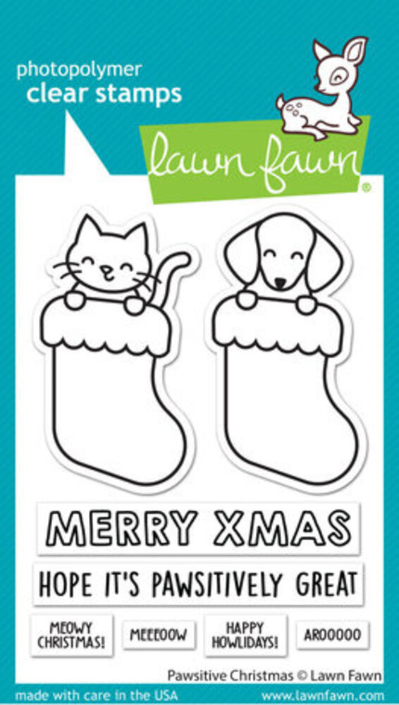 Lawn Fawn Pawsitive Christmas Clear Stamps (LF2983) Lawn Fawn Pawsitive Christmas Clear Stamps (LF2983)