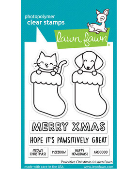 Lawn Fawn Pawsitive Christmas Clear Stamps (LF2983) Lawn Fawn Pawsitive Christmas Clear Stamps (LF2983)
