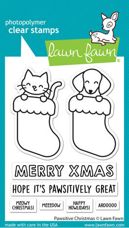 Lawn Fawn Pawsitive Christmas Clear Stamps (LF2983) Lawn Fawn Pawsitive Christmas Clear Stamps (LF2983)