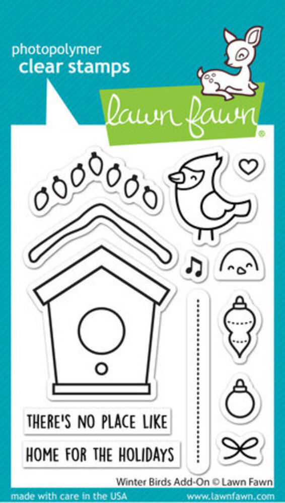 Lawn Fawn Winter Birds Add-On Clear Stamps (LF3227)
