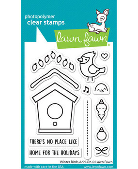 Lawn Fawn Winter Birds Add-On Clear Stamps (LF3227)