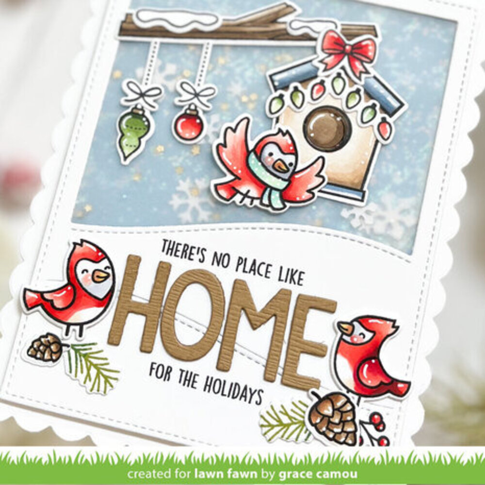 Lawn Fawn Winter Birds Add-On Clear Stamps (LF3227)