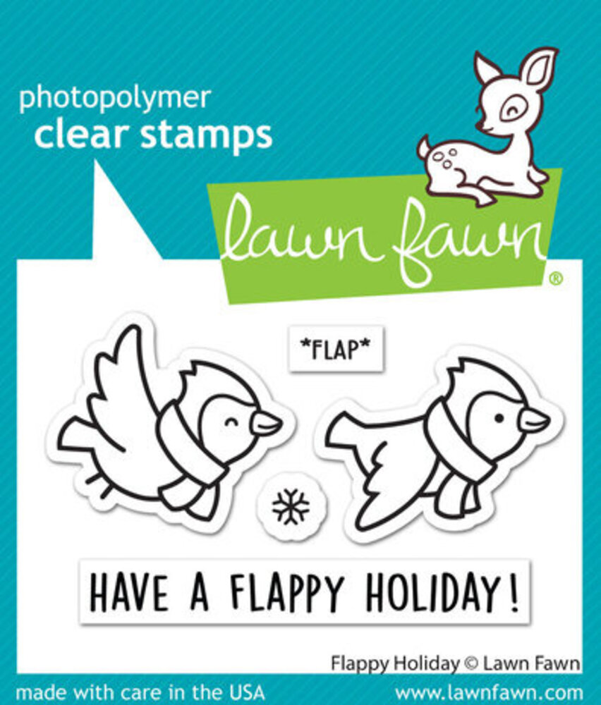 Lawn Fawn Flappy Holiday Clear Stamps (LF3229)