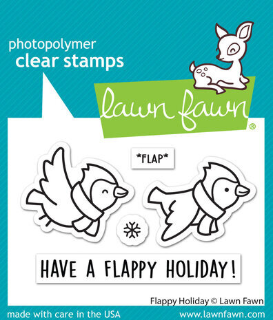 Lawn Fawn Flappy Holiday Clear Stamps (LF3229)