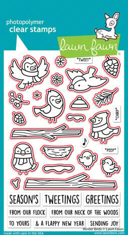 Lawn Fawn Winter Birds Dies (LF3226)