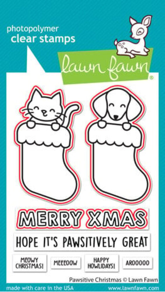 Lawn Fawn Pawsitive Christmas Dies (LF3235) Lawn Fawn Pawsitive Christmas Dies (LF3235)