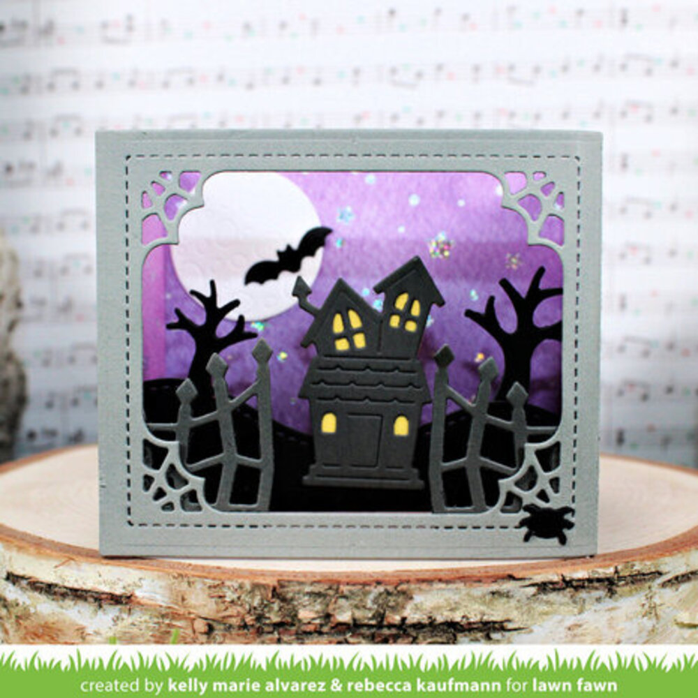 Lawn Fawn Shadow Box Card Halloween Add-On Dies (LF3243)