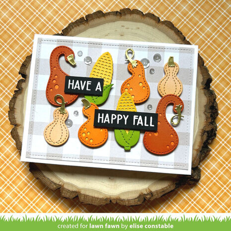Lawn Fawn Stitched Gourds Dies (LF3246)