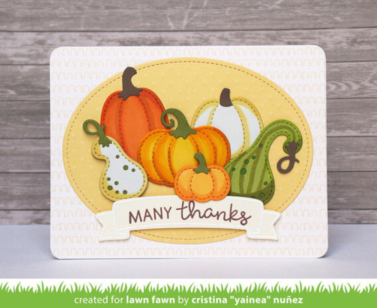 Lawn Fawn Stitched Gourds Dies (LF3246)