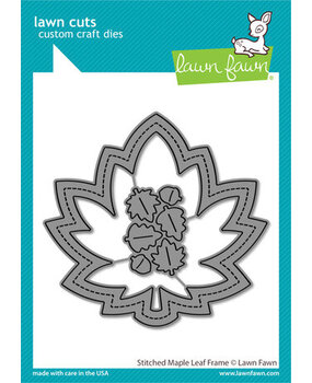 Lawn Fawn Stitched Maple Leaf Frame Dies (LF3249) Lawn Fawn Stitched Maple Leaf Frame Dies (LF3249)