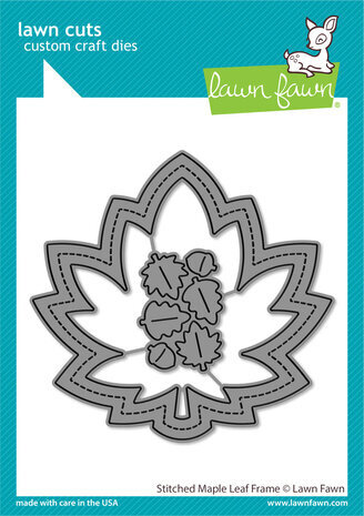 Lawn Fawn Stitched Maple Leaf Frame Dies (LF3249) Lawn Fawn Stitched Maple Leaf Frame Dies (LF3249)