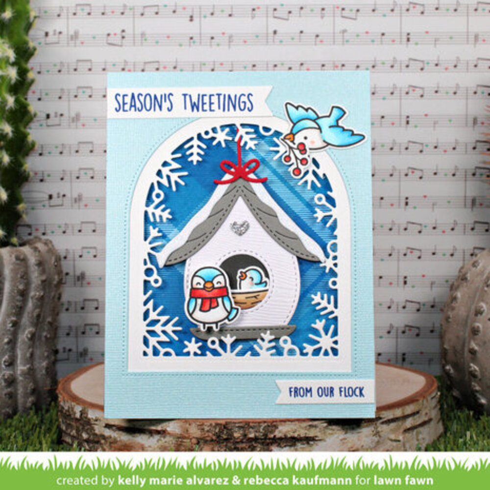 Lawn Fawn Build-A-Birdhouse Christmas Add-On Dies (LF3252) Lawn Fawn Build-A-Birdhouse Christmas Add-On Dies (LF3252)