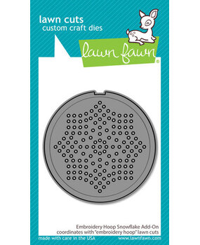 Lawn Fawn Embroidery Hoop Snowflake Add-On Dies (LF3260) Lawn Fawn Embroidery Hoop Snowflake Add-On Dies (LF3260)