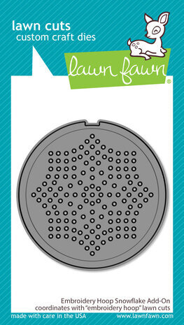 Lawn Fawn Embroidery Hoop Snowflake Add-On Dies (LF3260) Lawn Fawn Embroidery Hoop Snowflake Add-On Dies (LF3260)