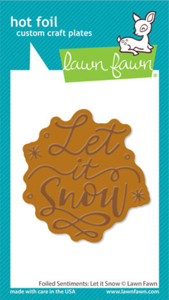 Lawn Fawn Let It Snow Hot Foil Plates (LF3263) Lawn Fawn Let It Snow Hot Foil Plates (LF3263)