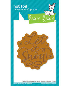 Lawn Fawn Let It Snow Hot Foil Plates (LF3263) Lawn Fawn Let It Snow Hot Foil Plates (LF3263)