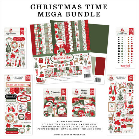 Echo Park Christmas Time 12x12 Inch Mega Bundle (CT330050) Echo Park Christmas Time 12x12 Inch Mega Bundle (CT330050)