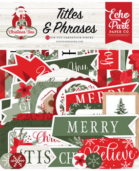 Echo Park Christmas Time Ephemera Titles & Phrases (CT330032) Echo Park Christmas Time Ephemera Titles & Phrases (CT330032)