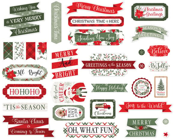 Echo Park Christmas Time Ephemera Titles & Phrases (CT330032) Echo Park Christmas Time Ephemera Titles & Phrases (CT330032)