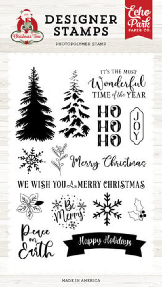 Echo Park Christmas Time Snowy Tree Clear Stamps (CT330045) Echo Park Christmas Time Snowy Tree Clear Stamps (CT330045)