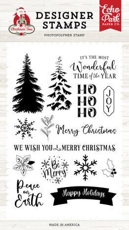 Echo Park Christmas Time Snowy Tree Clear Stamps (CT330045) Echo Park Christmas Time Snowy Tree Clear Stamps (CT330045)