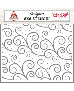 Echo Park Christmas Time Tis The Season Swirls Stencil (CT330033) Echo Park Christmas Time Tis The Season Swirls Stencil (CT330033)