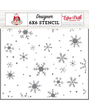 Echo Park Christmas Time Snowy Night Snowflakes Stencil (CT330034)* Echo Park Christmas Time Snowy Night Snowflakes Stencil (CT330034)*
