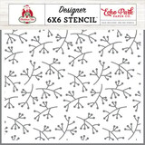 Echo Park Christmas Time Peaceful Sprigs Stencil (CT330035)*