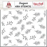 Echo Park Christmas Time Berries And Sprigs Stencil (CT330036)*