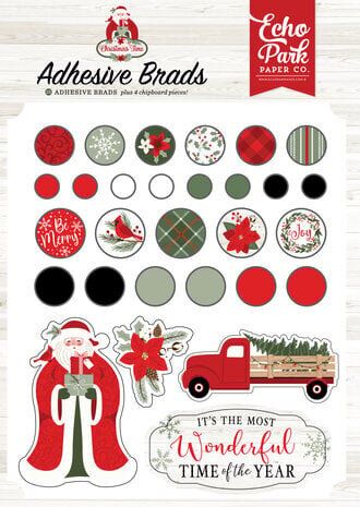 Echo Park Christmas Time Adhesive Brads (CT330020) Echo Park Christmas Time Adhesive Brads (CT330020)