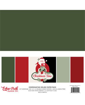 Echo Park Christmas Time 12x12 Inch Coordinating Solids Paper Pack (CT330015) Echo Park Christmas Time 12x12 Inch Coordinating Solids Paper Pack (CT330015)