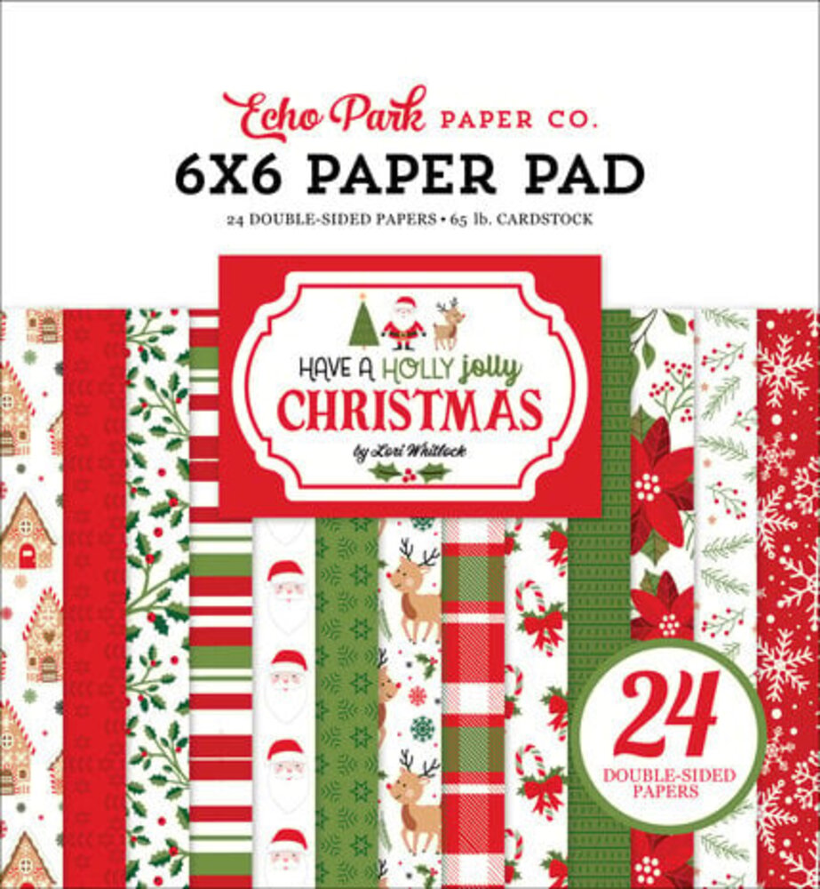 Echo Park Have A Holly Jolly Christmas 6x6 Inch Paper Pad (HJC331023)