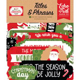 Echo Park Have A Holly Jolly Christmas Ephemera Titles & Phrases (HJC331032)
