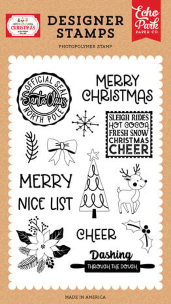 Echo Park Have A Holly Jolly Christmas North Pole Official Seal Clear Stamps (HJC331044) Echo Park Have A Holly Jolly Christmas North Pole Official Seal Clear Stamps (HJC331044)