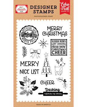 Echo Park Have A Holly Jolly Christmas North Pole Official Seal Clear Stamps (HJC331044)* Echo Park Have A Holly Jolly Christmas North Pole Official Seal Clear Stamps (HJC331044)*