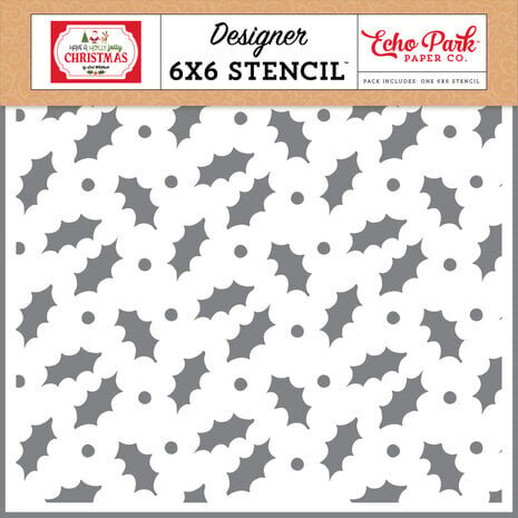 Echo Park Have A Holly Jolly Christmas Merry Mistletoe Stencil (HJC331034) Echo Park Have A Holly Jolly Christmas Merry Mistletoe Stencil (HJC331034)